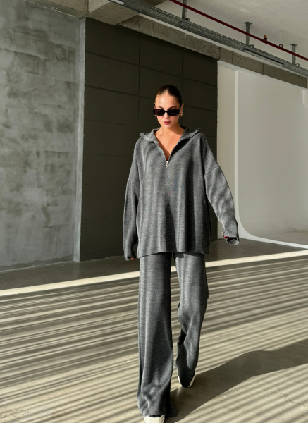 ANTRASİT FERMUARLI TRİKO TAKIM