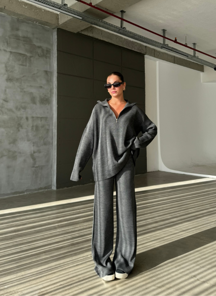 ANTRASİT FERMUARLI TRİKO TAKIM