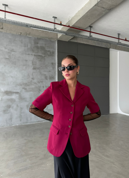 BORDO DOUBLE KUMAŞ BLAZER