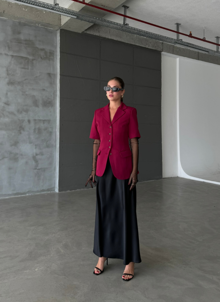 BORDO DOUBLE KUMAŞ BLAZER