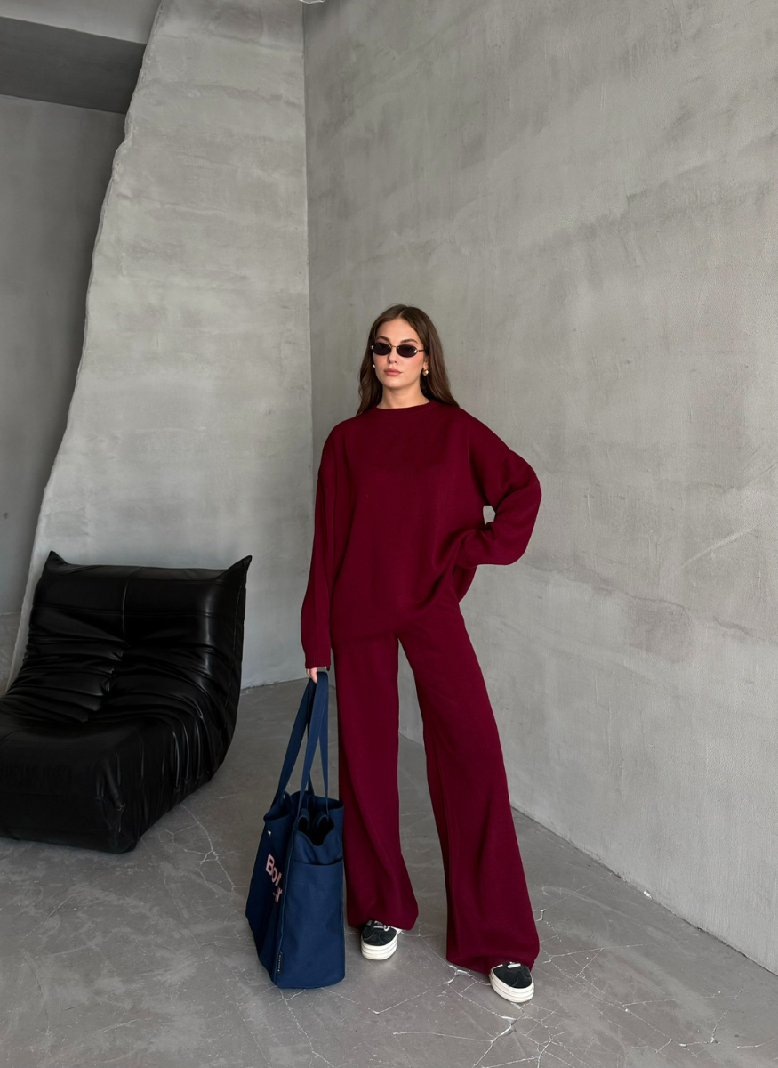 BORDO BİSİKLET YAKA TRİKO TAKIM