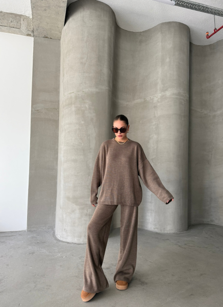 KAHVE BİSİKLET YAKA TRİKO TAKIM