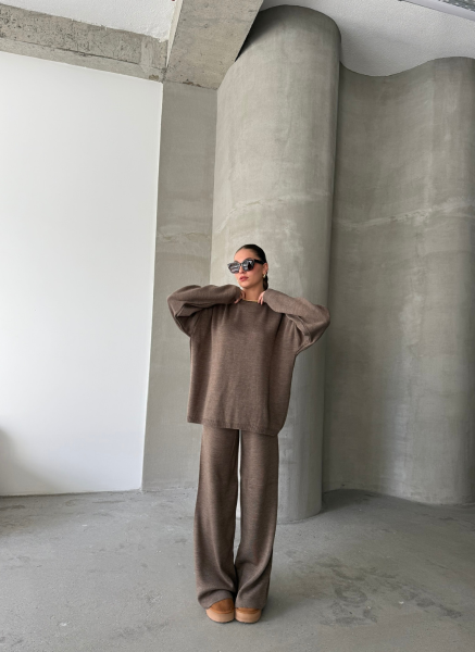 KAHVE BİSİKLET YAKA TRİKO TAKIM