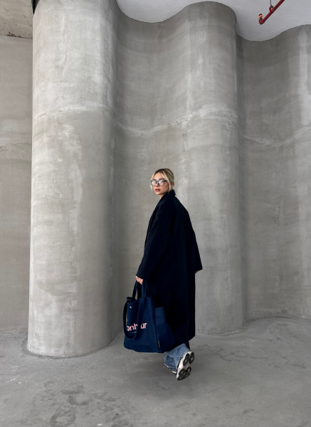 LACİVERT KAŞE KABAN