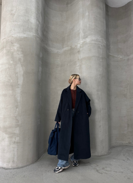 LACİVERT KAŞE KABAN