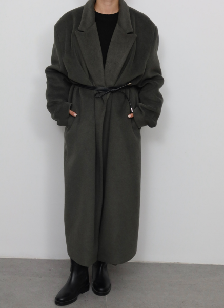 HAKİ KEMERLİ KAŞE KABAN