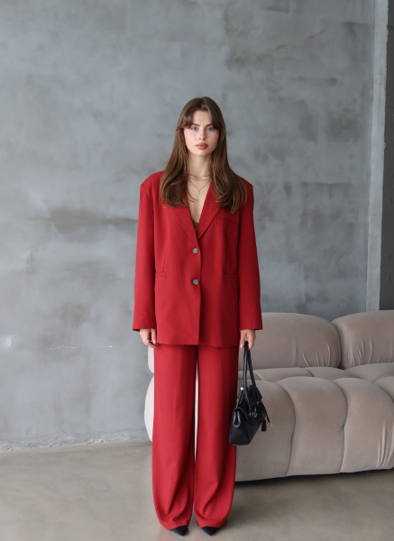 KIRMIZI OVERSİZE BLAZER