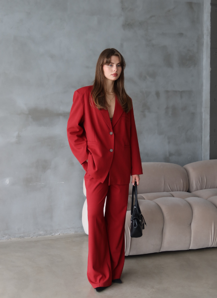 KIRMIZI OVERSİZE BLAZER