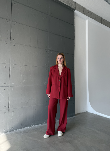 KIRMIZI OVERSİZE BLAZER