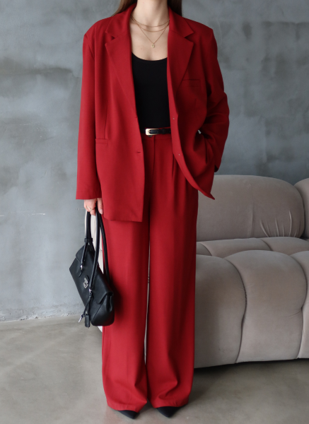 KIRMIZI OVERSİZE BLAZER