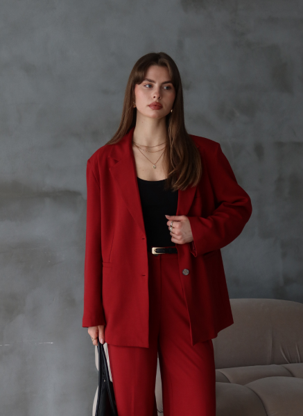 KIRMIZI OVERSİZE BLAZER