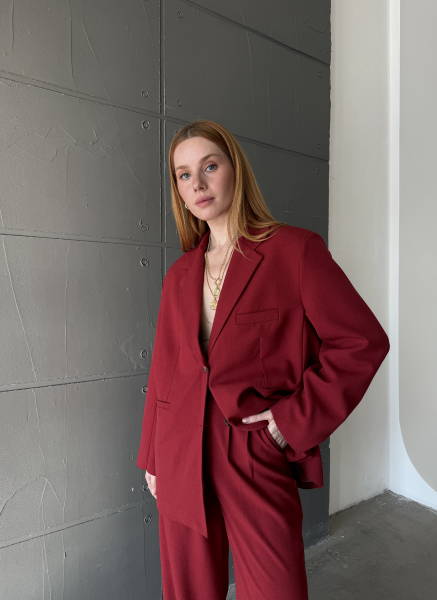 KIRMIZI OVERSİZE BLAZER