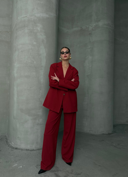 KIRMIZI OVERSİZE BLAZER
