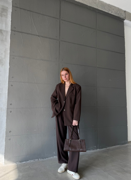 KAHVE OVERSİZE BLAZER