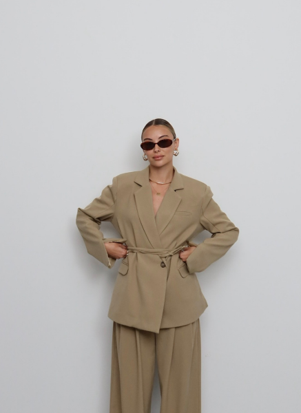 CAMEL BAĞLAMALI BLAZER