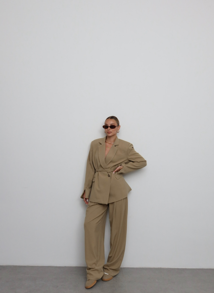 CAMEL BAĞLAMALI BLAZER