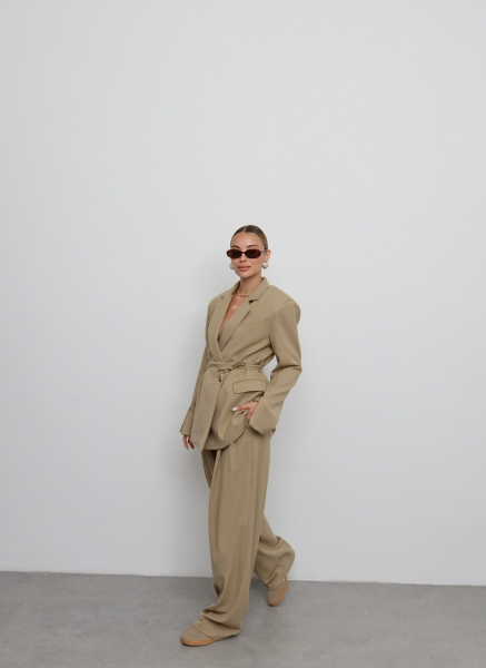 CAMEL BAĞLAMALI BLAZER