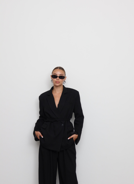 SİYAH BAĞLAMALI BLAZER