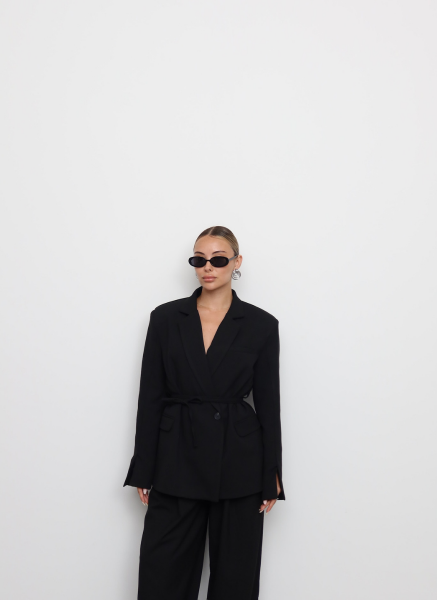 SİYAH BAĞLAMALI BLAZER