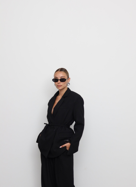 SİYAH BAĞLAMALI BLAZER