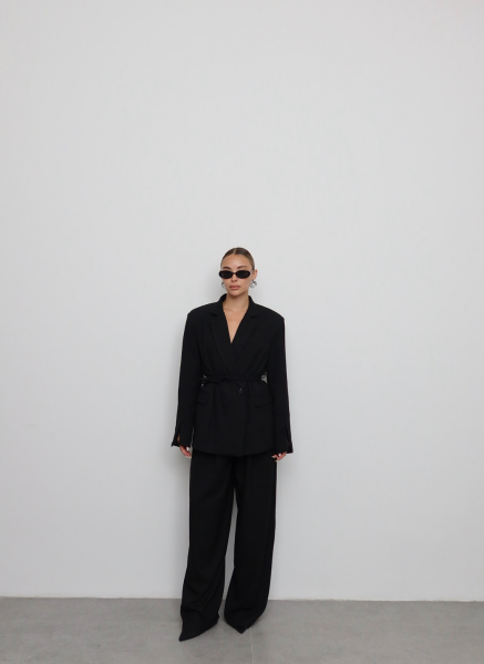 SİYAH BAĞLAMALI BLAZER