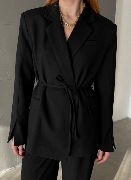 SİYAH BAĞLAMALI BLAZER