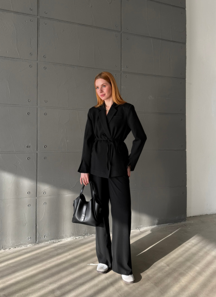 SİYAH BAĞLAMALI BLAZER