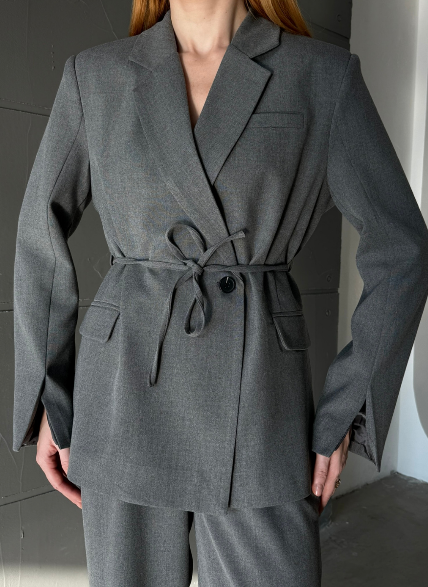 ANTRASİT BAĞLAMALI BLAZER