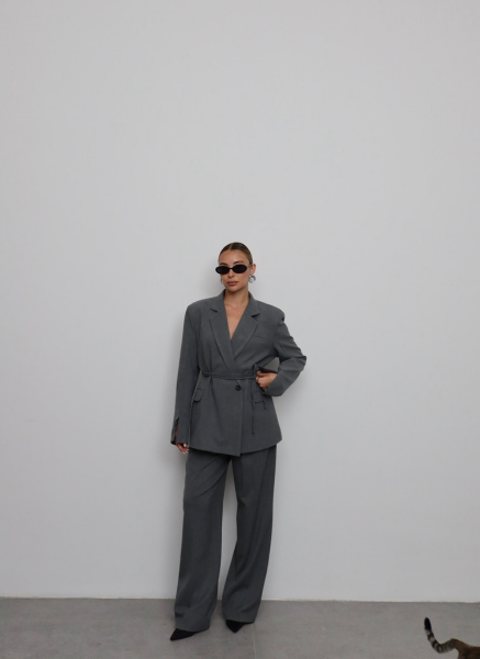 ANTRASİT BAĞLAMALI BLAZER