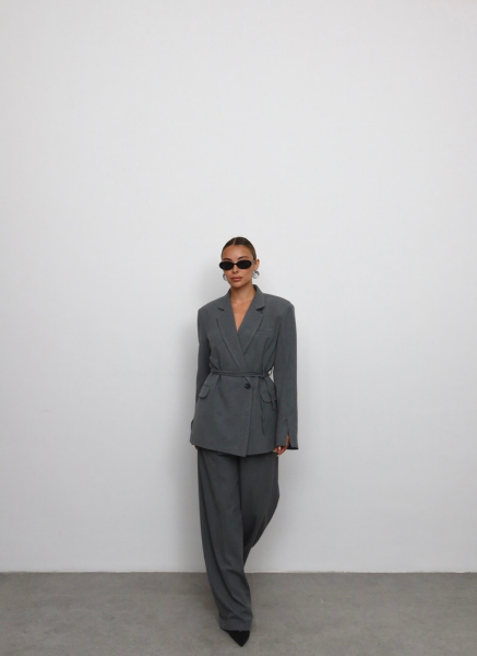 ANTRASİT BAĞLAMALI BLAZER