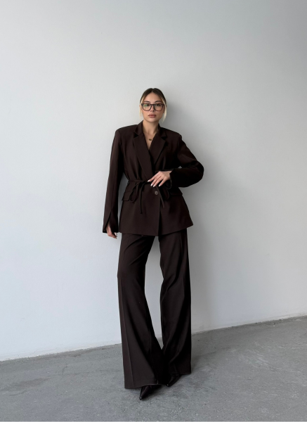 KAHVE BAĞLAMALI BLAZER