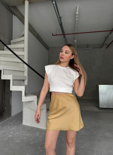 SARI KISA SATEN ETEK