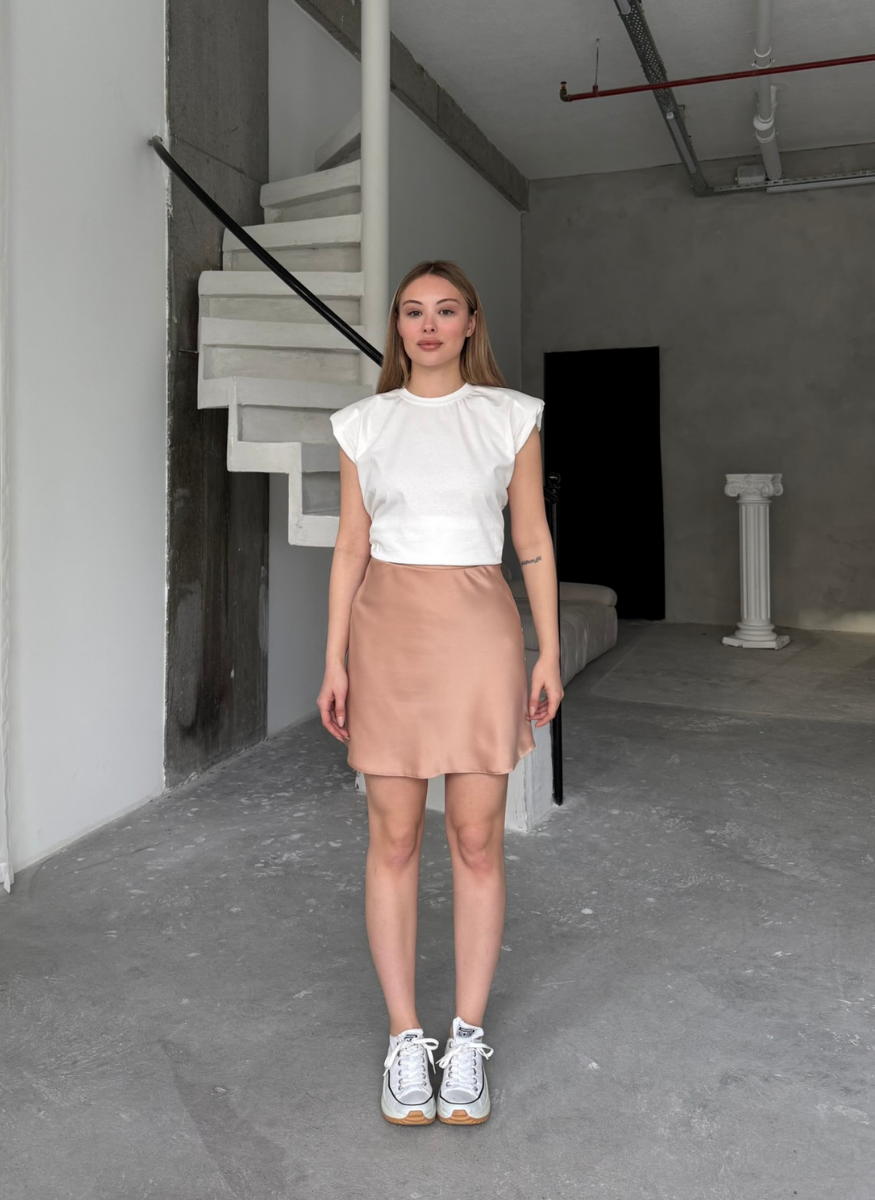 PEMBE KISA SATEN ETEK