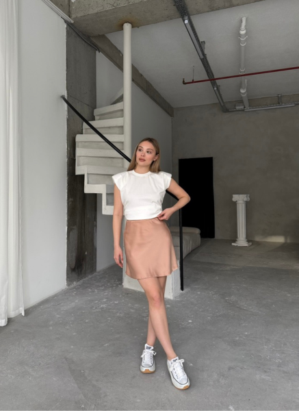 PEMBE KISA SATEN ETEK