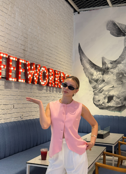 POLİVİSKON PEMBE YELEK