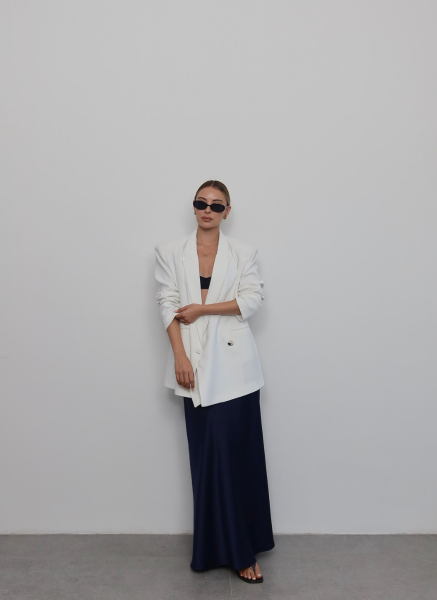 BEYAZ KREP BLAZER