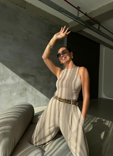BEJ HALTER YAKA SANDY CROP