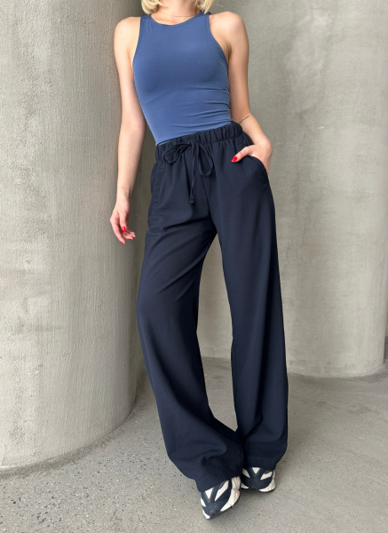 MAVİ HALTER YAKA SANDY YAKA