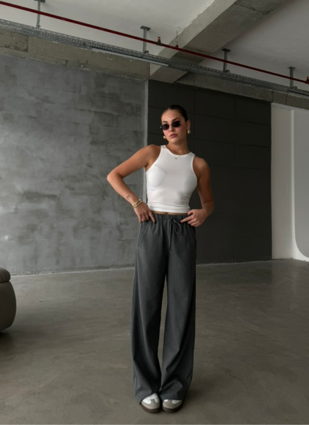 EKRU HALTER YAKA SANDY KUMAŞ