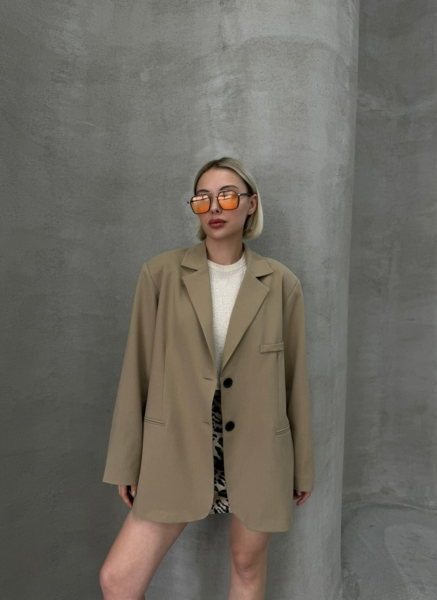 CAMEL ÇİFT YIRTMAÇLI BLAZER