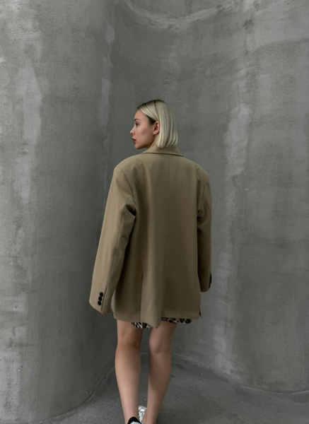 CAMEL ÇİFT YIRTMAÇLI BLAZER