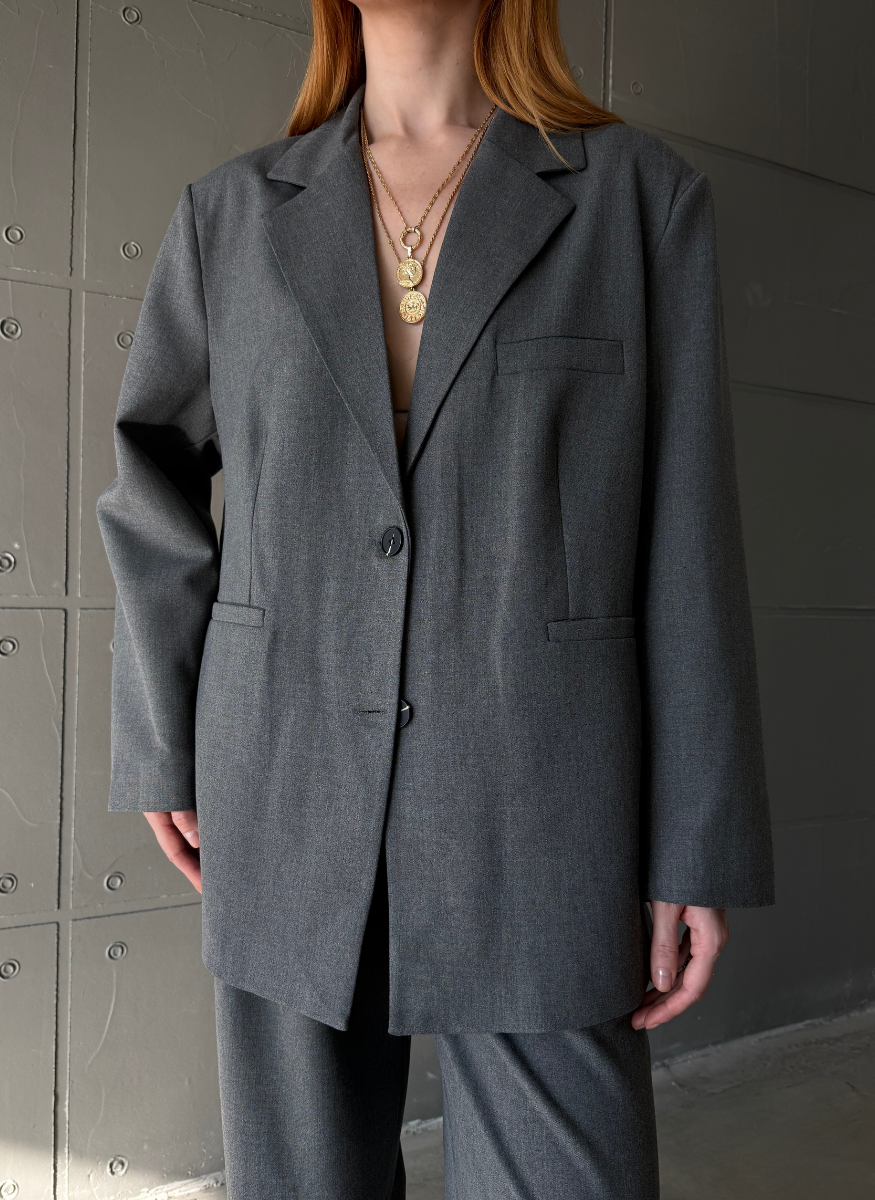 ANTRASİT OVERSİZE BLAZER