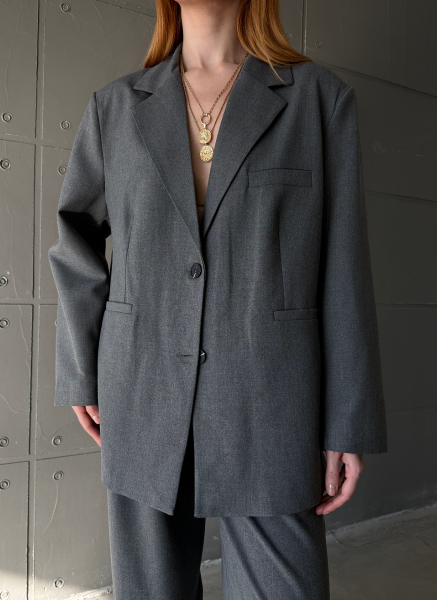 ANTRASİT OVERSİZE BLAZER