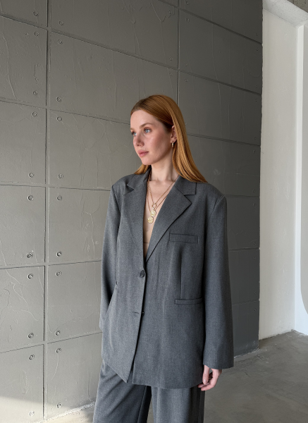 ANTRASİT OVERSİZE BLAZER