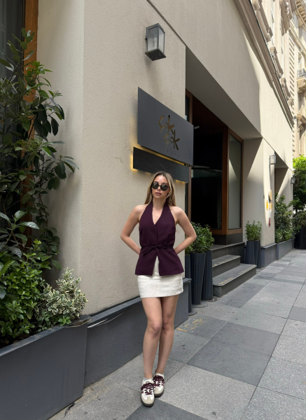 MÜRDÜM BOYUNDAN ASKILI YELEK