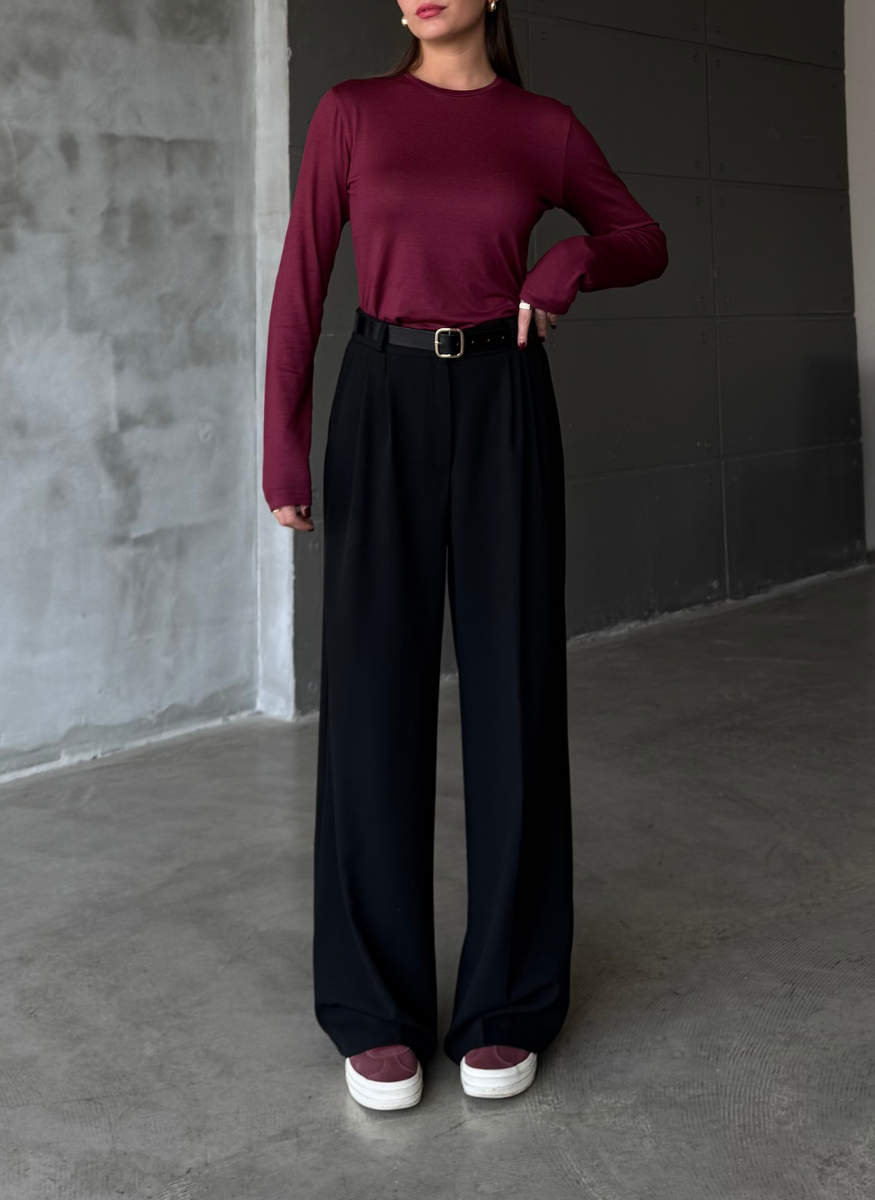 SİYAH PALAZZO PANTOLON