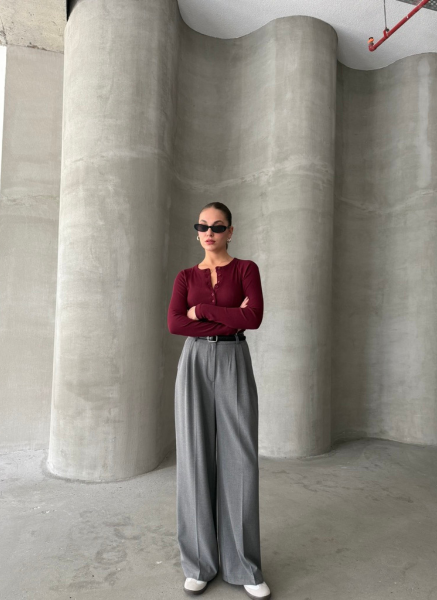 ANTRASİT PALAZZO PANTOLON