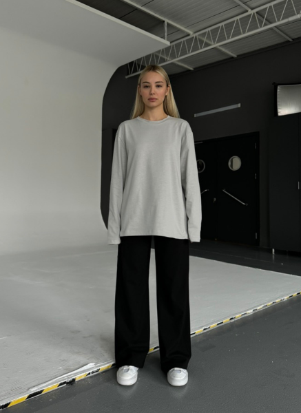 GRİ OVERSİZE BASIC T-SHIRT