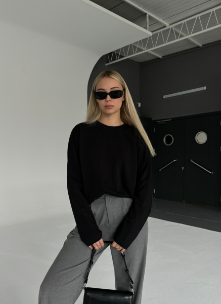 SİYAH OVERSİZE BASIC T-SHIRT