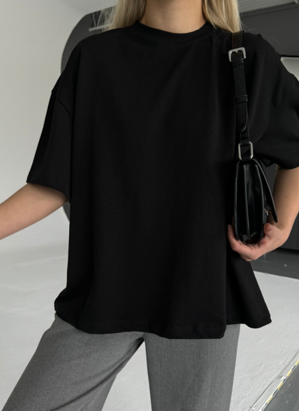SİYAH OVERSIZE BASIC T-SHIRT